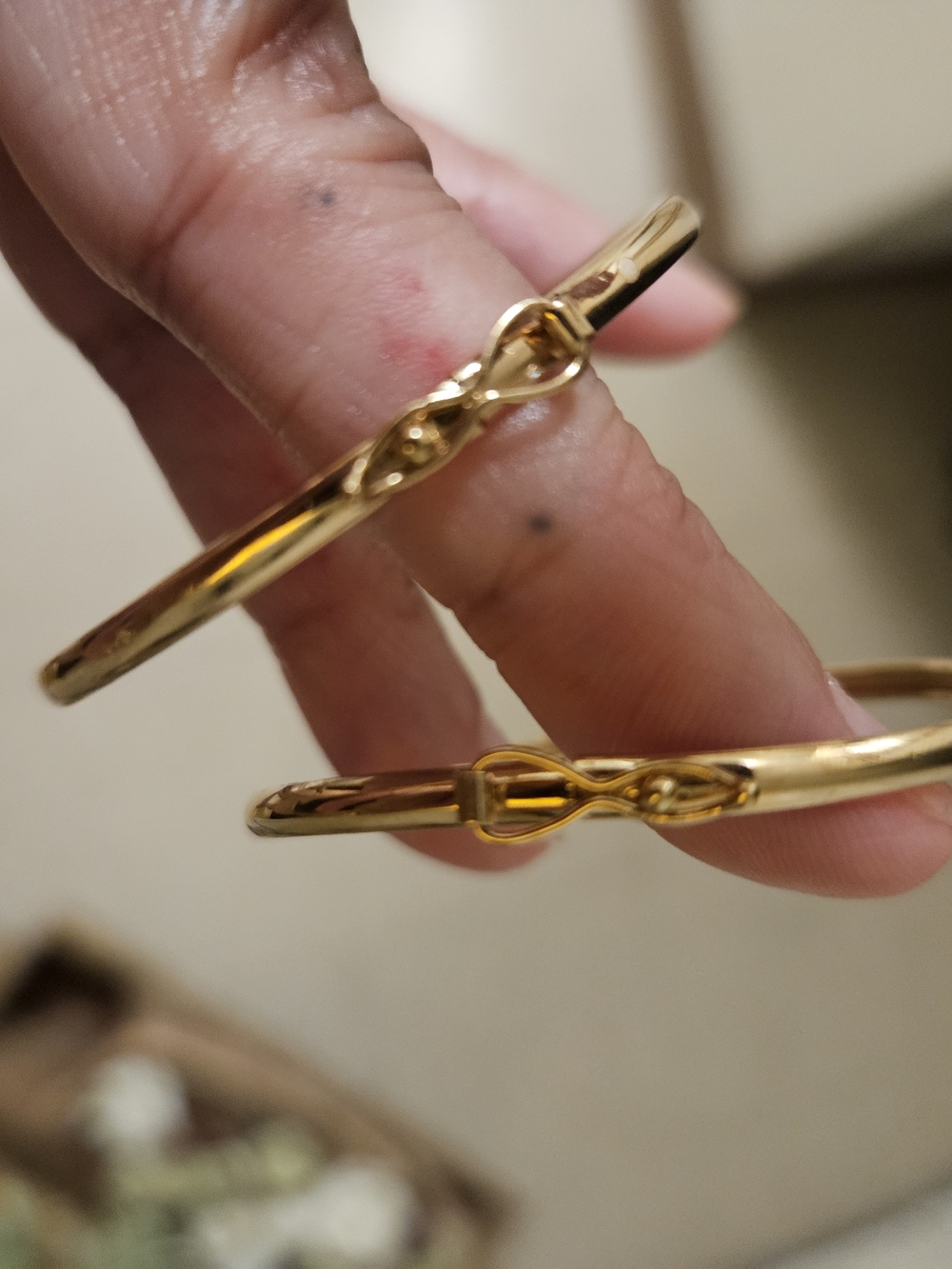 Gold Tone Knot Hoop Earrings - Women's Jewelry
